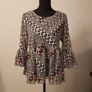 BCBGeneration Women's Ruffle Hem Top